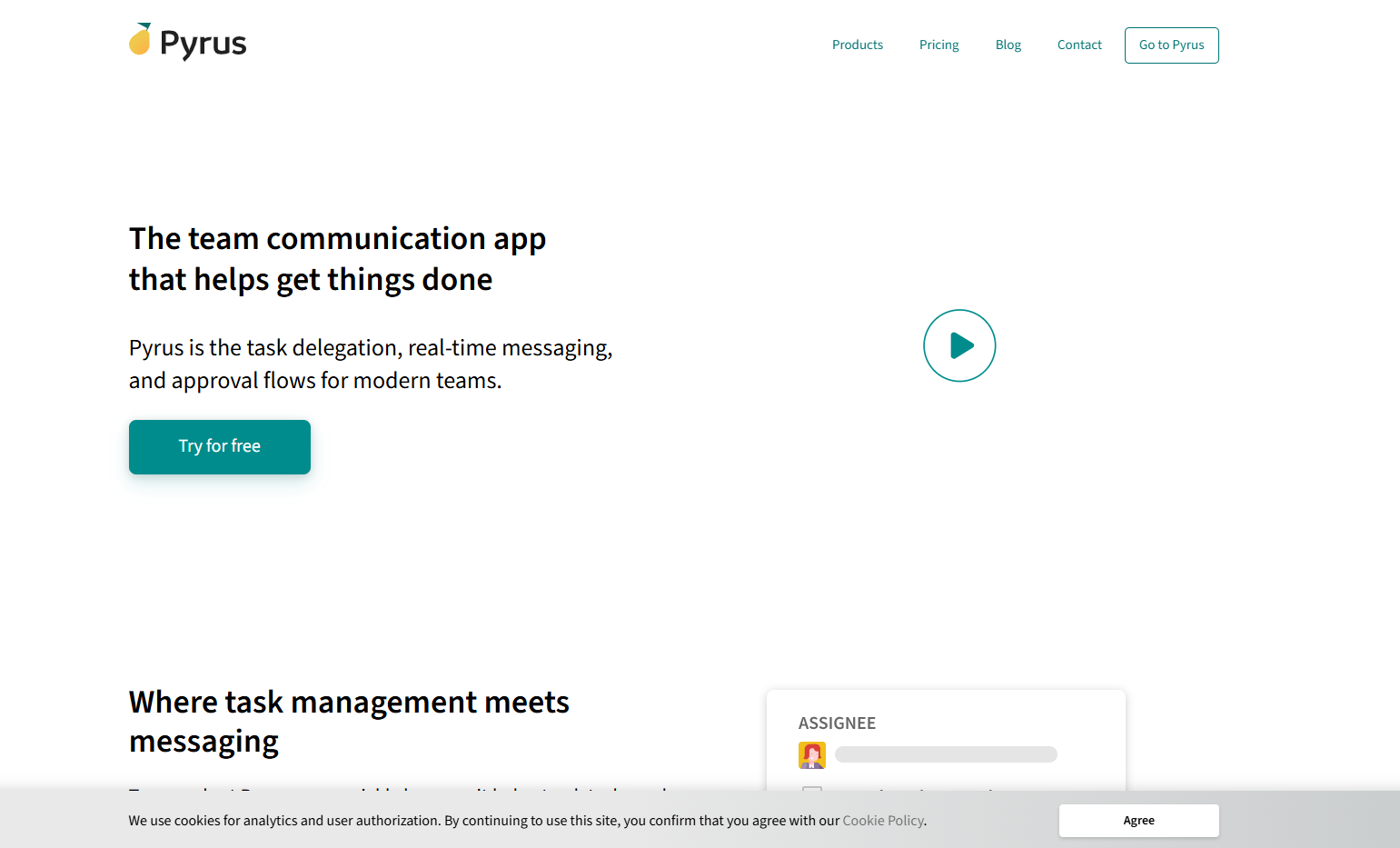 Pyrus Workflow Platform homepage