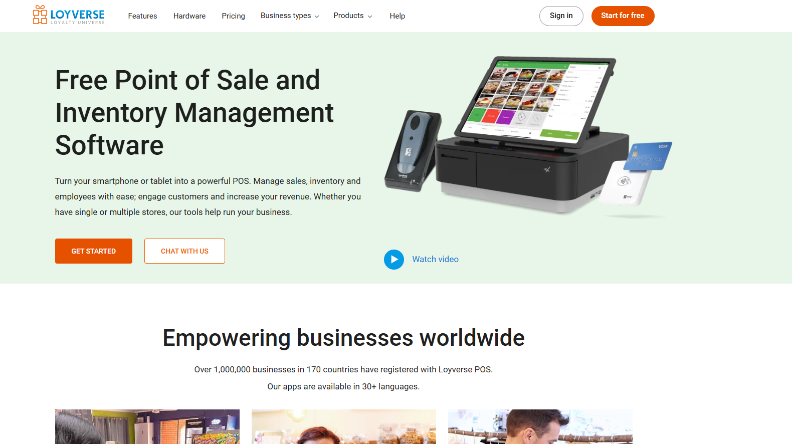 Loyverse Point of Sale homepage